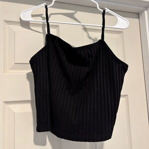 Universal Thread Black Ribbed crop top size XXL